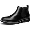 Bruno Marc Chelsea boots uomo pelle scamosciata | Tomaia liscia facile da pulire, inserti in gomma per calzata rapida e suola imbottita per comfort tutto il giorno