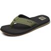 Reef Sandalo infradito da uomo The Layback nero, Nero oliva., 44 EU