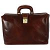 VICTOR LINE SRL Borsa Medico/Dottore Unisex In Vera Pelle 100%, Colore MARRONE - Made In Italy - Artigiani Toscani