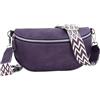 J JONES JENNIFER JONES JENNIFER JONES - Marsupio Donna Borsa a Tracolla monospalla Waist Bag | Sling Bag grande Cintura Regolabile - Viola