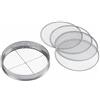 Meister Colino per Compost 5 in 1 - Colino da Giardino in Acciaio Inox Ø 30 cm - 5 Inserti intercambiabili in Diverse Dimensioni per Terra e Sabbia