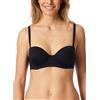 Schiesser Bandeau-BH mit Abnehmbaren Trägern und Gleitenden Cups Single Jersey-Unique Micro Reggiseno Donna