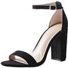 The Drop Rebecca Strappy - Sandali con tacco alto da Donna, Nero, 38.5 EU