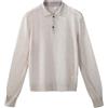 Diana Studio - Polo a Maniche Lunghe in Lino e Seta, Uomo, Beige, Taglia M