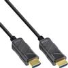 InLine® Cavo HDMI AOC, Ultra High Speed HDMI Cable, 8K4K, nero, 15m