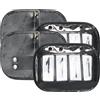 Imperial Riding Numeri torneo IRH Square, Porta Numeri di partenza in Pelle, 3 cifre, Set da 2 Pezzi, Nero Brillante, 1SIZE