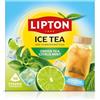 Pukka, Lipton Lipton | Ice Tea Green Tea Citrus Mint | 5L | Zero | senza zucchero | per preparazione in acqua fredda | tè verde con gusto agrumi e menta | per 500 ml | 10 bustine piramidali