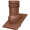 Parotec Camino di ventilazione DN 125 mm - altezza 325 mm - ventilatore passivo per tegole BMI Wierer TEGALIT PROTEGON AERLOX - Ventilazione del tetto | Mattone di ventilazione -RAL 8004 rosso mattone