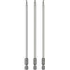 QUARKZMAN 3 Pezzi T20 Testa Torx Punta Cacciavite 1/4 Alesaggio Esagonale 6 (150mm) Lunga Magnetica Senza Foro Punta Anti-Manomissione 6 Punte Stella Trapano Acciaio S2 Cacciaviti.