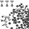 QUARKZMAN 100 Set Di Rivetti A Cappello Singolo 7mm Acciaio Al Carbonio Testa Tonda Borchie Chiodi Tubolari Per Riparazioni Decorazioni Artigianato In Pelle, Gunmetal