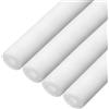QUARKZMAN 4Pezzi Tubi Isolanti 10mm 2/5 Pollice ID 22mm OD 3ft Bianco | In Schiuma Rivestimento Tubi, Protezione Dal Gelo, Per Tubi Rame