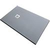 SOLIDSTONE Piatto doccia in marmoresina tutto pieno H 2,8cm Grigio Cemento (70x120)