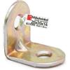 Lun Fix squadre forate, 100 X squadre, 20x20x16x1,5 mm, per mobili giallo zincato