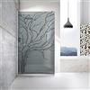 Aqua Roy The Shower Aqua Roy Modello INOX Albero 80 cm da 70/80/90/100/110/120 Cabina doccia doccia Pannello in vetro grigio 8 mm Grigio scuro Nano rivestito modello sabbiato acciaio inox (80x195 cm)