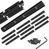 iMetrx 12 PSC 3030 Connettore interno in linea retta Staffa angolare Piastra congiunta nera 30x30 Hardware T-Slotted Accessori V-Slot con viti per accessori per stampanti 3D Profilo in alluminio 30x30