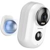 ZUMIMALL Wireless Rechargeable Battery Powered WiFi Camera, Home Security Camera, Night Vision, Indoor/Outdoor, 1080P Video with Motion Detection