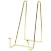 plplaaoo Espositore Per Porta Targa in Metallo,Supporto Per Cornice Per Foto, Espositore Per Arte, Supporto Per Tabellone Per Nail Art in Oro, Robusto Ed Elegante Supporto Per Cornice Per Ufficio Showroom