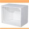 Vintage Möbel 24 GmbH Vintage-Möbel24 GmbH Scatola in Legno Bianco per Mele, Scatola Portaoggetti, 50 x 40 x 30 cm