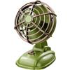 PPcdfre Mini ventilatore da tavolo retrò, 400 mAh, ricaricabile tramite USB, ventilatore da scrivania per esterni, ventilatore portatile da tavolo, verde