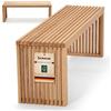 bomoe Panca Legno FSC® Rovere Massello Oliato a Doghe fino a 250 kg Cucina