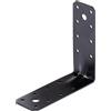 Alberts 329594 Connettore angolare per impieghi gravosi - zincato - nero - plastificato - 125 x 125 x 45 x 2,5 mm