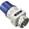 Poly Pool PP0642S Adattatore Industriale Triplo CEE 3 Poli Spina IEC309 Grande 16A, 2 Prese Standard Italiano Bivalenti e 1 Presa Civile Standa