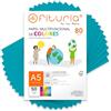 OFITURIA Fogli Colorati A5 80g, Confezione da 50 Fogli - Carta Colorata per Lavoretti, Stampante e Scrapbooking - Fogli A5 Colorati - Ideale Origami, Ufficio e Scuola (Turchese)