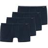 Schiesser - Boxer da uomo (confezione da 2) 4 X Dunkelblau XL