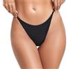 RELLECIGA Moda Mare Donna Slip Bikini Tanga Regolabile Fibbia Metallo