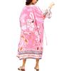 L-Peach Kimono Cardigan da Spiaggia Parei Copricostume Copribikini Cover Up Beachwear
