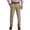 Haggar Men's Iron Free Premium Khaki Straight Fit Flat Front Flex Waist Casual Pant