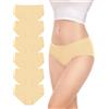 TANSTC Mutande Donna Cotone Biancheria Intima 6 Slip Hipster Vita Bassa XS