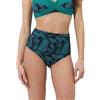 Lovable Parte Bassa del Costume Modellante | Slip Mare a Vita Alta con Arricciature e Struttura Foderata | Effetto Contenitivo e Comfort | Foulard Shaping Micro Donna, Smeraldo e Blu 7 - XXXL