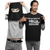 Graphic Impact Funny Do You Want to See My Ninja Disguise Funny Flip Tee Ninja Lovers regalo per bambini adolescenti adulti unisex t-shirt