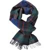 Rotfuchs Sciarpa invernale Red Fox e caldo plaid alla moda Combinazioni di colori multipli Lana Made in Germany (29 x 190 cm, Verde blu)