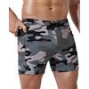 Arcweg Costume da Bagno da Uomo Pantaloncini da Bagno Corti con Coulisse Regolabile per Sport da Spiaggia Nuoto Subacqueo Mimetico L(EU)