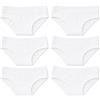 Ellepi Confezione 6 Slip Bambina in Morbido Cotone | Assortimento Bianco o Colorato (9-10A BCO)