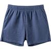 Amy Coulee Pantaloni da notte corti da uomo, in cotone, 4, leggeri, pantaloni corti da pigiama con tasche, Blu scuro, M