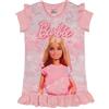 Barbie Pigiama da notte per bambine con volant e farfalle, 7-8 anni, rosa, rosa, 7-8 Years