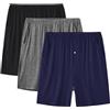 JINSHI Pantaloni Corti Pigiama da Uomo Morbide Modal Shorts da Salotto Biancheria da Notte