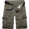 New front Pantaloni Cargo Estivi a Tinta Unita da Uomo Pantaloncini da Corsa Estivi Casual da Uomo Pantaloncini Estivi Multitasche Senza Cintura da Esterno da Uomo Tempo Libero