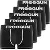 FREEGUN Boxer Mutande Ragazzo Sport, Set da 5, Nero N (14/16 Anni)