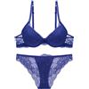 SHEKINI Completi Intimi da Donna Sexy Lingerie Push up Reggiseno e Slip in Pizzo Elegante Reggiseno con Ferretto Fisso Imbottitto Tracolla Regolabile