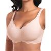 Ganado Jelly Bras - Reggiseno senza cuciture da donna | Reggiseno senza ferretto, gel, imbottito, push-up, smerlato, supporto per seni cadenti, senza fili, reggiseno a maglietta