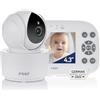 Reer BabyCam XL Move - Videocamera digitale per bambini, tecnologia FHSS intermittente, schermo TFT da 4,3, portata 300 m, fotocamera orientabile e inclinabile, visione notturna, funzione interfono