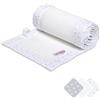 babybay Paracolpi in rete 3D adatto per modelli Maxi, Boxspring, Comfort e Comfort Plus, bianco con stelle glitterate argento