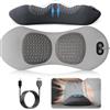WANWEN Massaggiatore 3 in 1 per la Schiena, Massaggiatore per Schiena Triple Fusion con Calore, Vibrazione, Sollevamento Trazione, Massaggiatore Elettrico per Sciatica, Vita, Schiena, Collo