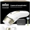 Braun IPL Silk-Expert Pro 5 PL5242 - Depilazione domestica, bianco/oro, alternativa alla depilazione laser, con custodia, sistema di rasatura Venere, 3 teste, regalo per donne