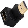 Levitantes Adattatore - HDMI maschio a femmina, 90°. Consente di collegare facilmente i dispositivi. colore nero, ideale per spazi ristretti. *