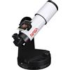 BRESSER ISA Telescopio Smart 70/350 Rifrattore con App PushTo, Apertura 70 mm, Filtro Solare, Supporto Smartphone, Look NASA